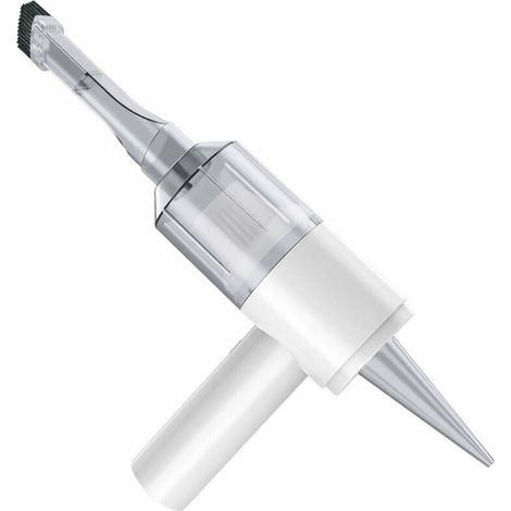 Aspirateur Et Souffleur Sans Fil 2 En 1 - 2000 Pa - Pour Intérieur Voiture Bureau Maison Clavier - Blanc (1/5)