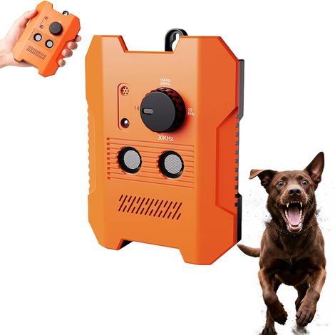 Dispositif anti-aboiement à ultrasons pour chiens – 3 modes réglables, portée précise de 15 mètres (50 ft), rechargeable par USB et étanche IPX4 – Pour usage intérieur et extérieur