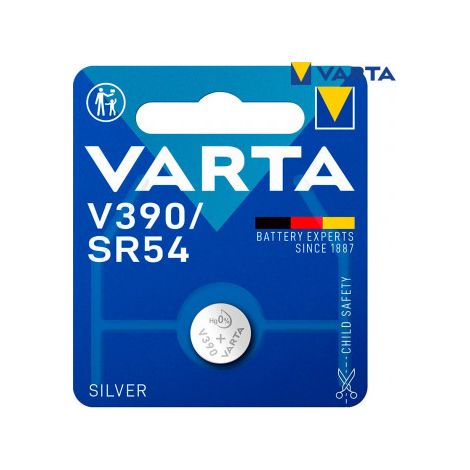Micro pila de botón Varta silver sr54 - v390 1.55v blíster 1 unid ø11.6x3.05mm