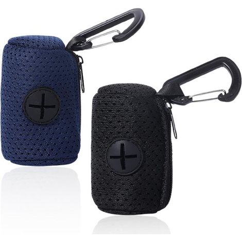 Set mit 2 Netzspendern für Hundekotbeutel tragbare Katzentoilette geeignet für Spaziergänge mit dem Hund die Verwendung im Auto und auf (1/5)