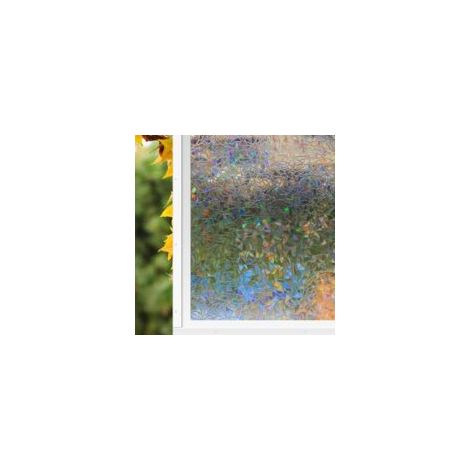UV-Schutzfolie für Fenster, 3D-Regenbogeneffekt, klebstofffrei – Crezuo