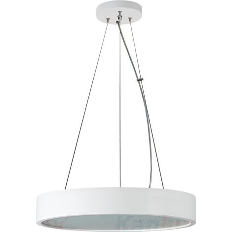 Lustre rond bois blanc JASMIN E27 20W Kanlux 36504 (1/4)