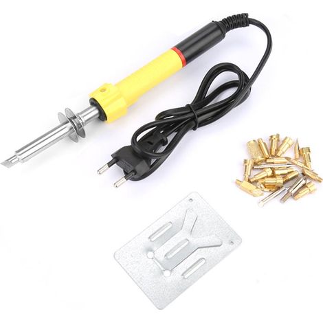 Elektrisches Gravur- und Brennspitzenset für Pyrographie, EU-Stecker 220 V (gelb) (1/5)