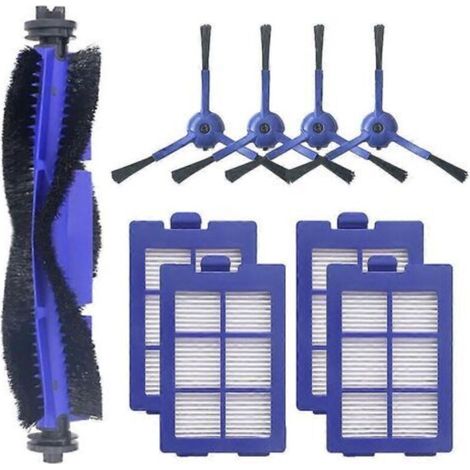 Accessoires pour balayeuse X8 : brosse principale, brosses latérales, accessoires de rechange