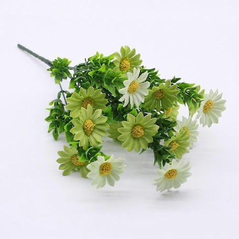Fleurs artificielles à 5 branches, fausses plantes pour mariagevert (1/5)