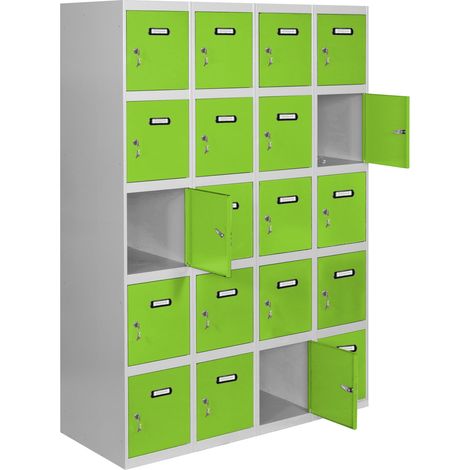 Simonrack Casier métallique gris/vert 1800x1200x500 mm (1/5)