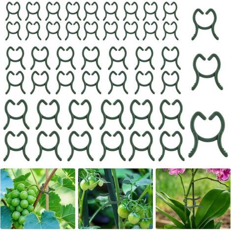 Attache pour Tomate – 150 Pieces Clips de Support pour Plantes, Clips pour Plantes, 3 Tailles Attache pour Plantes (1/5)
