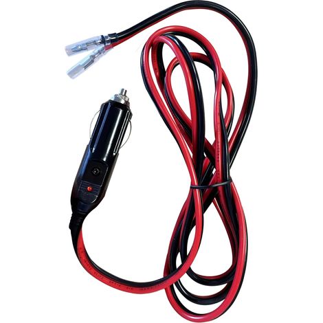 Prise allume-cigare male - fil 1.5m 12-24V 10A
