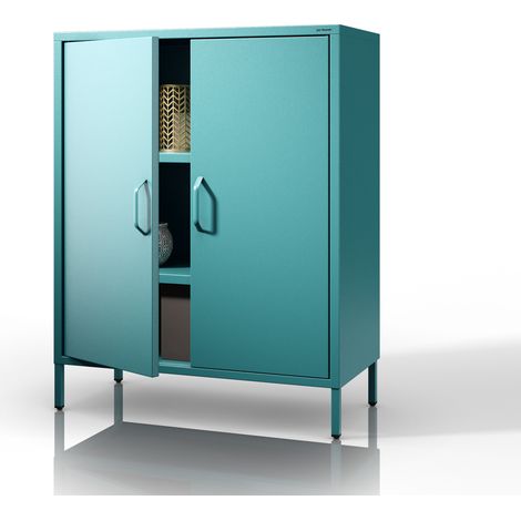Armoire de salon VITO, 800 x 1015 x 400 mm, Modern: turquoise