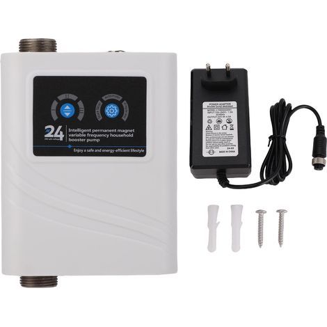 Pompe de surpression d'eau 120 W, 3 vitesses réglables, 28 mètres de hauteur, 42 L/min, fréquence variable, automatique, prise UE, 100-240 V (1/5)