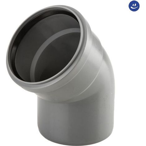 Curva gomito da 50mm - 2pz raccordo con guarnizione, scegli se 45 gradi