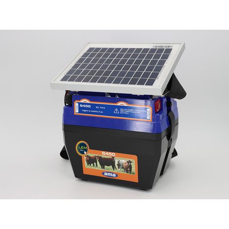 Lem Select – Électrificateur solaire 5W 12V – Tension max 9900V – Longueur max 3.5kms sans végétation – Chargeur de batterie inclus (1/4)