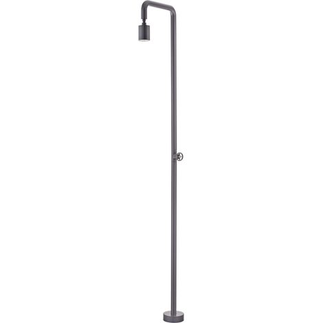 Mice - Ducha para Exterior de 240 cm Hecha de Acero Inoxidable - Pool - Ducha Piscina Exterior Agua Fria - Ducha Externa Monofluido Color Gris Cobalte