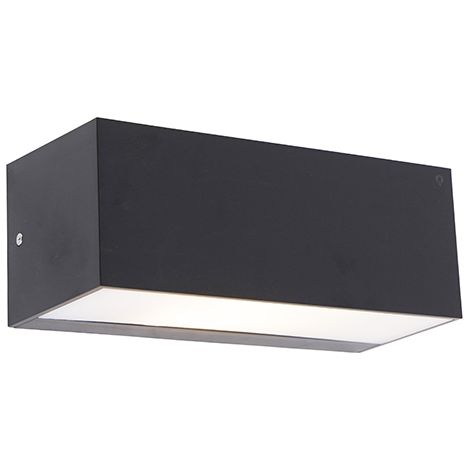 Modern Wall Lamp Black with Light Effect IP54 - Houks