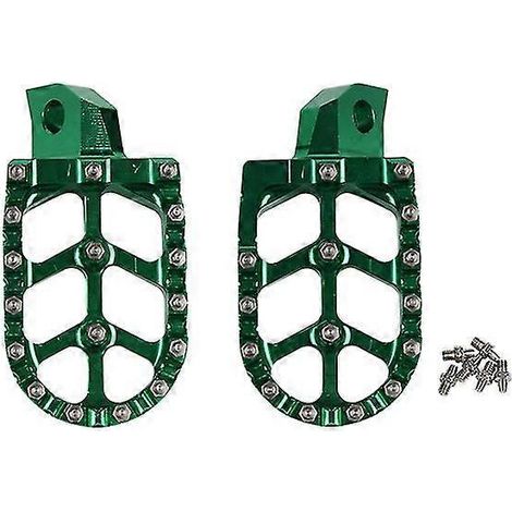 Motocross-Fußrasten für Kawasaki KX125, KX250 (1988–1996), KX125, 250, 500 und KX500 (1988–2004) – Grün (1/5)