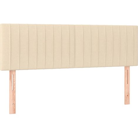 Maison Exclusive - Cabeceros tela crema 144x5x78/88 cm (1/5)