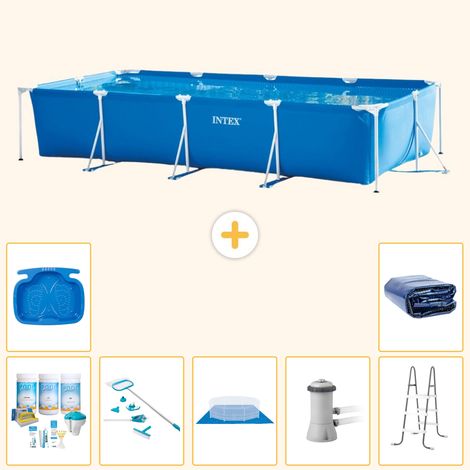 Intex Piscine Tubulaire Rectangulaire - 450x220x84 cm - 8-pièces  S20080 (1/5)