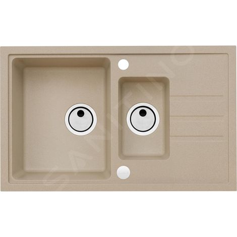 Alveus Intermezzo - Évier en granit 780x480 mm, beige 1117053 (1/5)