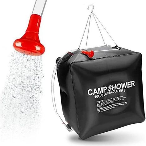 Sac de Douche Solaire - ROSEDOES - 40L - Pliable Portable Extérieur - Tête de Douche Chauffe Eau ENEVAOCT (1/4)