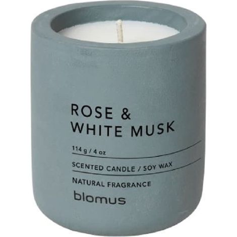 Bougie parfumée RAGA S en cire de soja, Flint Stone, parfum d'ambiance, parfum rose et blanc musc (1/5)