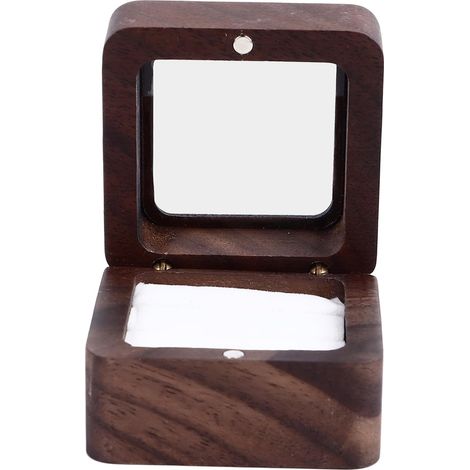 Double Wood with Transparent Lid Wedding Engagement Proposal (1/5)