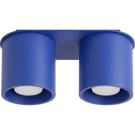 Plafonniers Orbis aluminium outremer 2xGU10 26cm Sollux (1/5)