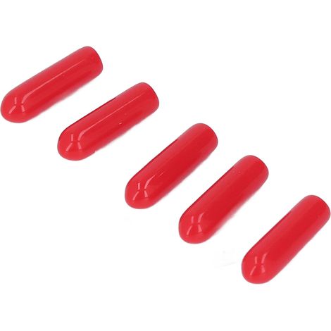 200 embouts de vis flexibles en PVC pour filetage mâle, protection contre la corrosion et ignifuge, 4 mm / 0,16 po (1/5)