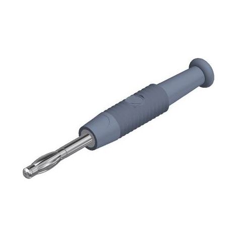 Fiche banane Hirschmann Test & Measurement MSTF 2 gr 938420106 mâle, droit Ø de la broche: 2 mm gris (1/2)