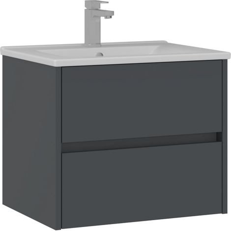 Meuble Vasque "Side 65 v2" - 65 x 45 x 52 cm - Matte Anthracite (1/3)