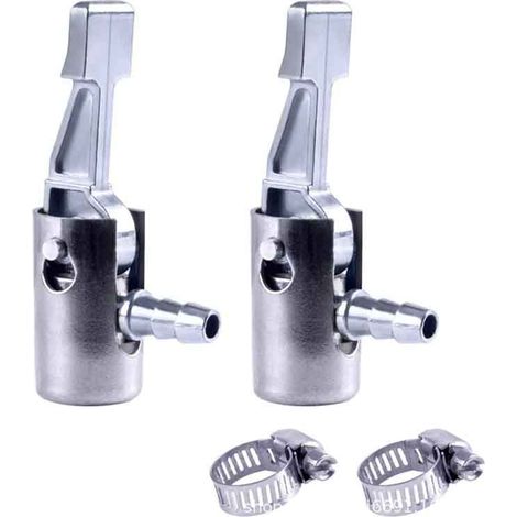 Connecteur pneumatique métallique 1/4 pouce pour gonfleur de pneus portable avec embout cannelé