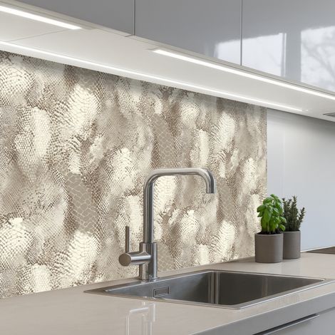 Kitchen Splashback Snake - Texture - Sand 80x60 cm