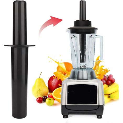 Pilon pour Mixeur et Blender Accessoire universel Matière plastique de haute qualité Dimens. 24x3,2cm Pour presser et mélanger sans contact avec lames (1/5)
