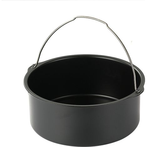Cake Baking Supplies Air Fryer Accessories Multi-size Baking Basket Round with Stainless Steel Portable Cake Basket (1/5)