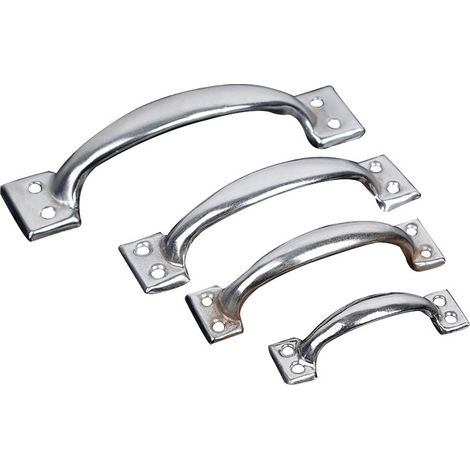 Poignee Meuble, 4 boîtes Poignee de Meuble Cuisine Vintage Acier Inoxydable Poignée pour Porte en Bois, Porte de Fer, Tiroir, Meubles à Chaussures, Galvanisé (1/5)