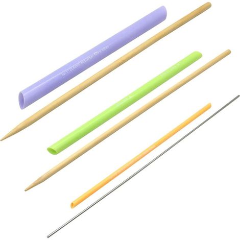 3 PièCes/Ensemble Tourneur de Tube en Tissu pour Coudre Bricolage Ceinture PoupéE Faisant des NœUd Papillon Outils Retournement Couture (1/4)