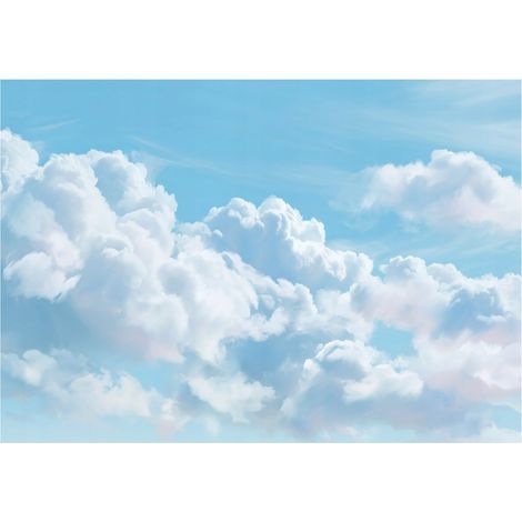 Fototapete Himmel Wolken Natur – Moderne Großformat Wandtapete 150x105 cm – Für Wohnzimmer & Schlafzimmer