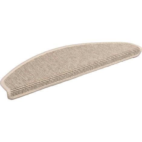 Maison Exclusive - Stufenmatten 15 Stk. 65x21x4 cm Hellbeige Halb (1/5)