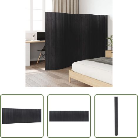 Raumteiler - Paravent Grau Breite 600 cm Höhe 165 cm Bambus (1/5)