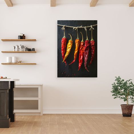 Wandbild Getrocknete Chilischoten 60x90 (1/4)