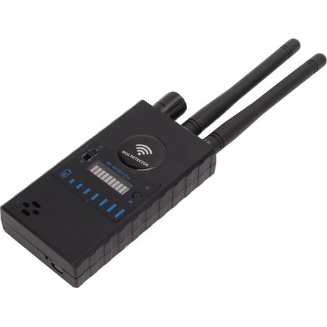 Détecteur de micros espions à double antenne, anti-interférences radio, 1 MHz à 8 000 MHz, détecteur de caméras pour entreprises (1/5)