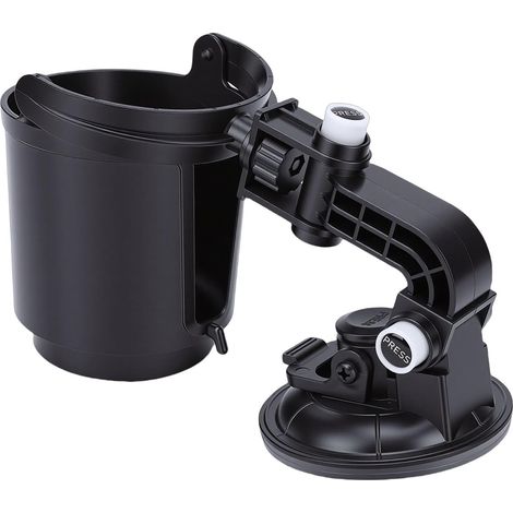 Porte-Boissons Pliable encastré, Porte-Boissons Automobile Réglable avec Ventouse, pour Bouteille de Voiture, Eau, thé (1/5)