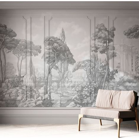 Papier peint autocollant avec imprimé pour cuisine facile à appliquer pour mur a motif Nature atmosphérique 312x219 cm (1/5)