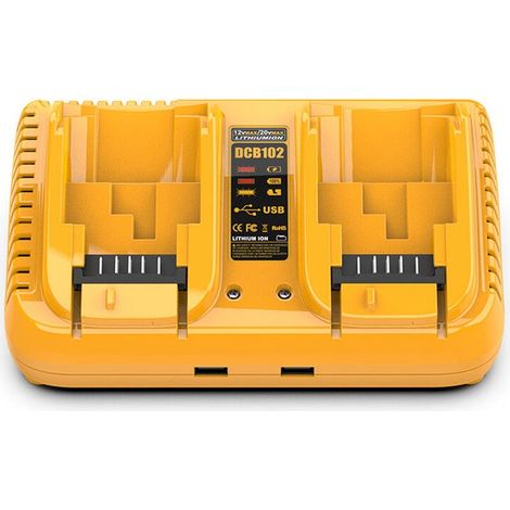 Convient au chargeur de batterie au lithium pour outils électriques Dewalt 12V20V, chargeur rapide DCB102 (1/4)