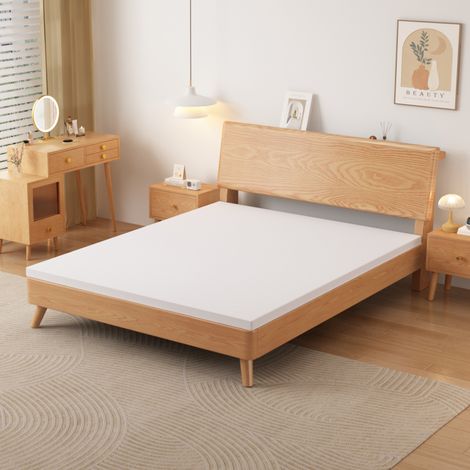 Matelas H3 180x200x5 cm en mousse blanche, lavable, confort moderne FloraGrace (1/5)