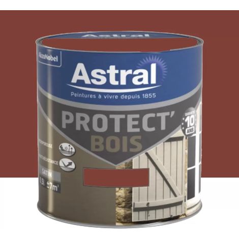 Peinture Bois ASTRAL Protect'Bois Ton Bois 0,5 L (1/4)