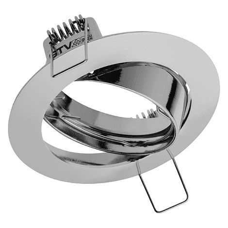 Foco de techo Porto-K IP20 redondo de acero inoxidable Z REG - V-PRAN5-02