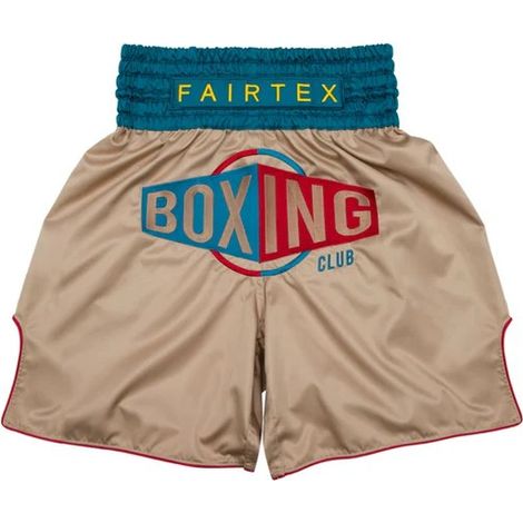 Short de boxe Fairtex BT2010 Vintage Beige M (1/5)