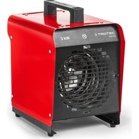 TROTEC Termoventilatore TDS 19 E - potenza termica 1,5 kW / 3 kW - volume d'aria del riscaldatore edile 320 m³/h - termoventilatore per officina, industria, capannone, garage (1/5)