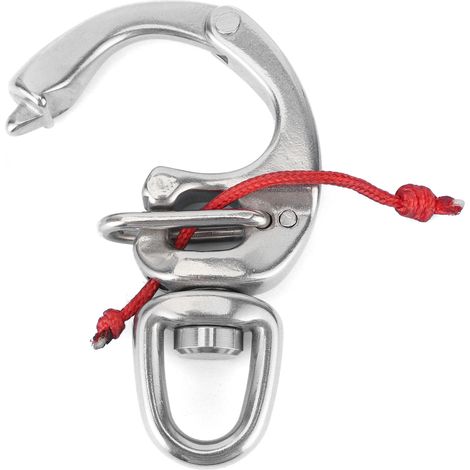 Schnellverschluss-Karabiner aus Edelstahl 316 für Boote, 360° drehbar, hohe Festigkeit für Yachten, LKWs, Autos, Wohnungen und Wohnmobile. (1/5)