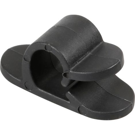 Cable-Clamp, clips fermacavi adesive, 6 pz (1/5)